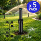 Arroseur d'irrigation Hunter I-25-04 1" | Lot de 5 arroseurs de jardin escamotables 11,9-21,6 m | Arroseur de pelouse profession