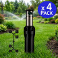 Irrigatore per irrigazione Hunter I-25-04-SS-B da 1" | Confezione da 4 irrigatori da giardino a scomparsa da 11,9-21,6 m | Irrig