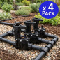 Set di 4 Elettrovalvola di Irrigazione Rain Bird LFV, 24V 3/4'', per Programmatori Elettrici