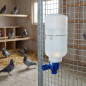 Lot de 10 Abreuvoir pour pigeons en plastique blanc 2 litres