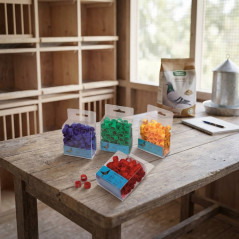 Pack of 100 8mm Plastic Rings for Pigeons | Practical and Durable Identification | Random Color