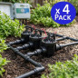 Hunter PGV150 1 1/2" Bewässerungsmagnetventil | 4er-Pack 24V Gartenmagnetventile mit Regler | Elektrisches Programmierventil