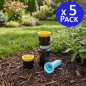 Tobera para Difusores de Riego | 5 Toberas Rain Bird 4VAN | Boquillas Regulables 1,2 m para Aspersores de Jardin