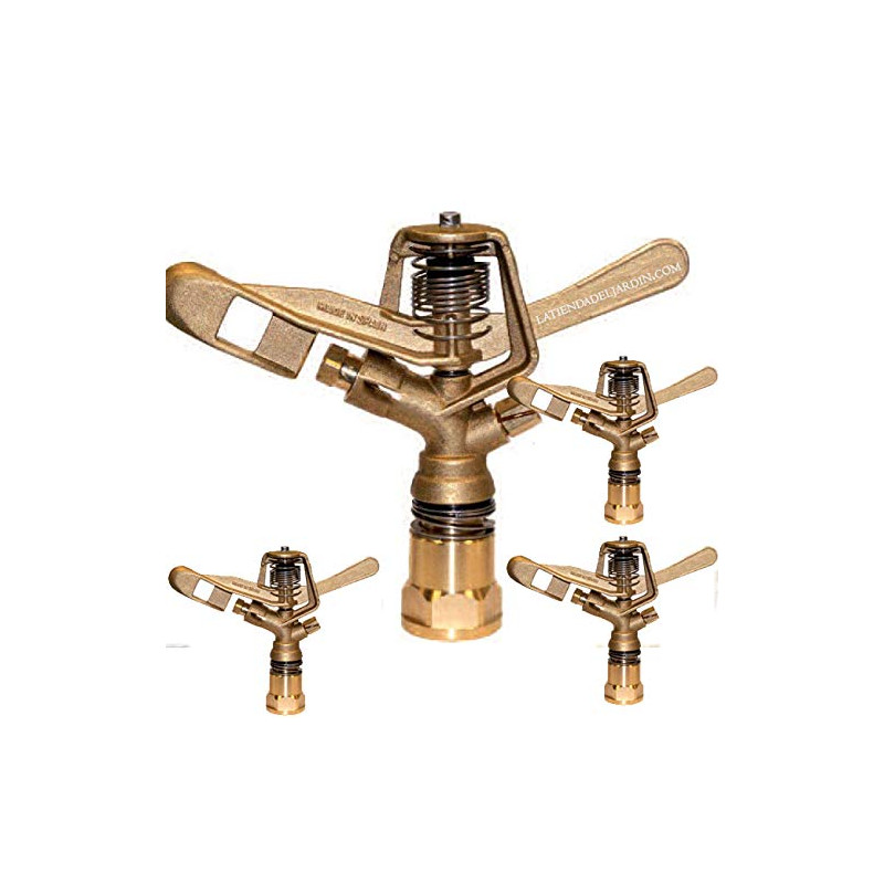 Lot de 4 Arroseur circulaire agricole arrosage 3/4'' female en laiton, portée 13 à 18 m,  VYR003520