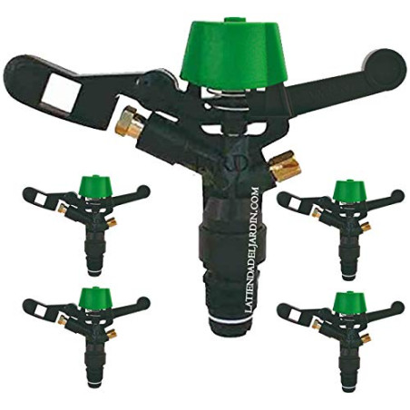 Irrigatore circolare per irrigazione agricola da 3/4" con protezione antigelo e ugello in ottone | Confezione da 5 irrigatori (1