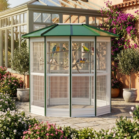 Aviary Cage 14 sides 232 x 255 cm