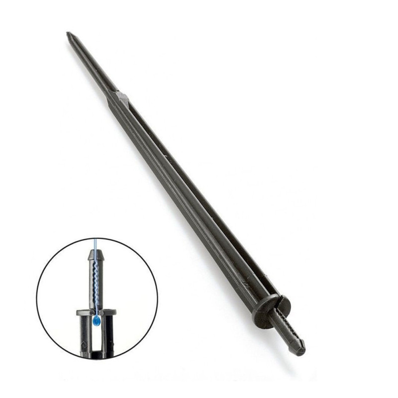 Pack de 100 Estacas Retas para Microtubo | Estaca Labirinto 4,5 x 6,5 mm | Sistema de Rega por Gotejamento com Encaixe por Press