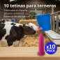 Calf Teat - Pack of 10 Professional Replacement Teats for Calves and Young Cattle