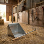 Manure Collector with Rake | Industrial Metal Collector | Metal Animal and Farm Manure Collector