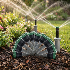 Bicos Difusores para Irrigação | 25 Bicos Hunter 12A | Bicos Ajustáveis de 3,7m para Aspersores de Jardim