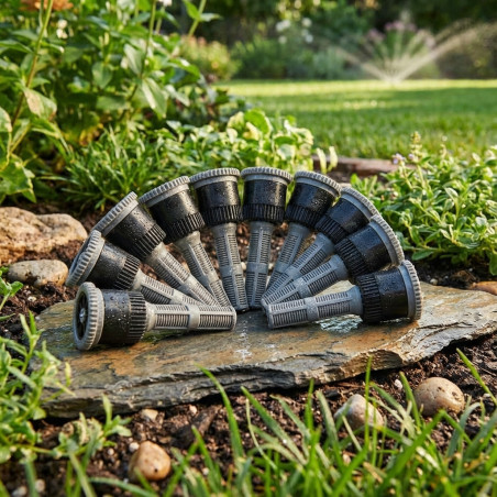 Bicos Difusores para Irrigação | 25 Bicos Hunter 17A | Bicos Ajustáveis de 5,2 m para Aspersores de Jardim