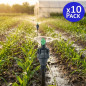 10 Stück Super Rotierender Landwirtschafts-Bewässerungssprenger 1/2'' | Reichweite 9 bis 12 m | Naandanjain Typ Sprinkler