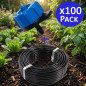 Tuberia Riego por Goteo 16mm 100 metros | 100 Gotero Autocompensante 8 Litros | Goteros para Riego por Goteo Jardin Tubo