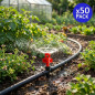 Pacote com 50 microaspersores de irrigação 360° | Alcance de 1 a 1,5 metros para irrigação agrícola e de jardim Pacote com 50 microaspersores de irrigação 360° | Alcance de 1 a 1,5 metros para irrigação agrícola e de jardim