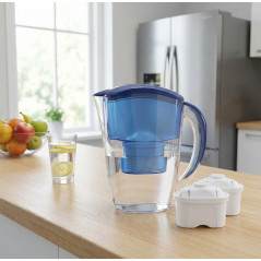 Jarra Purificadora Agua 2 litros + 3 Filtros de Recambio