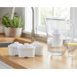 Pacote de 3 filtros de substituição para jarros Brita, Suinga, BWT e purificadores de água domésticos