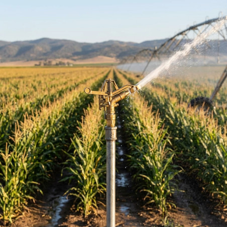 1 1/4" brass sector agricultural sprinkler, 24 to 36 mts