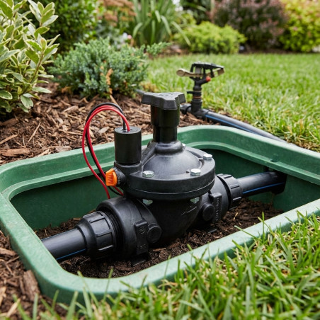 Électrovanne d'irrigation Cepex CPV 1 1/2" | Électrovanne de jardin 24 V avec régulateur | Électrovanne d'irrigation pour progra