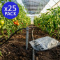 Lot de 25 Goutteur d'arrosage autorégulant 4 litres/heure avec piquet