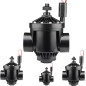 Électrovanne d'irrigation Hunter PGV150 1 1/2" | Lot de 4 électrovannes de jardin 9 V avec régulateur | Minuterie d'irrigation à