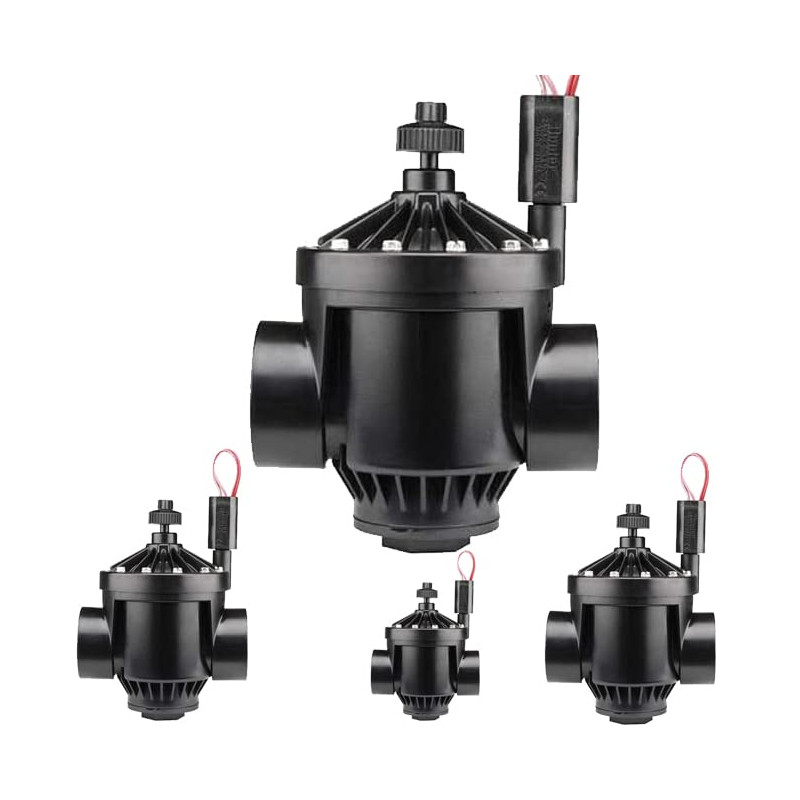 Électrovanne d'irrigation Hunter PGV150 1 1/2" | Lot de 4 électrovannes de jardin 24 V avec régulateur | Électrovanne programmab