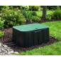 Caixa de Válvula de Irrigação de Jardim 60x43x31 cm | Caixa de Válvula de Irrigação Retangular para Válvulas Solenoides | Caixas