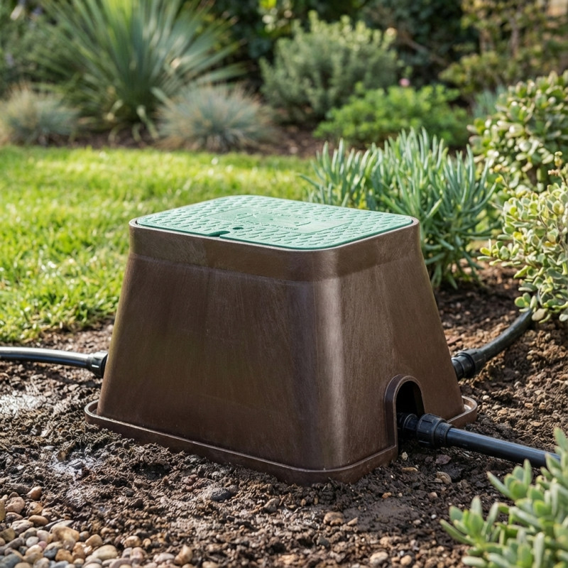 Irrigation Riser Box Garden Irrigation Box 51x37x30 cm | Rectangular Irrigation Box