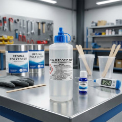 Catalyseur en résine polyester 125 gr, peroxyde de mek pour résines de polyester