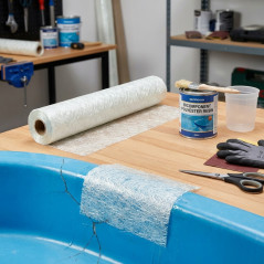 Fibre de verre MAT-300 10 m2, Tissu de fibre de verre pour la réparation de tous types de raccords