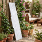 Recinzione in Grigliato PVC bianco di dimensioni 50 x 150 cm, per vite. Utile per Giardini, Recinzioni, Decorazioni,..