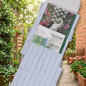 Weißer PVC-Gitterzaun, 50 x 150 cm, für Weinreben. Nützlich für Gärten, Zäune, Dekoration und Pflanzenstützen