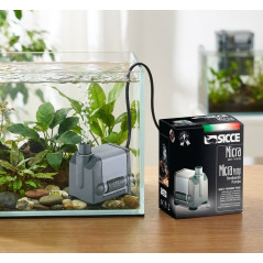 Bomba de água submersível Micra 0,6 m - Mini bomba de aquário de 400 L/H, bomba de fonte ajustável para lago e aquário