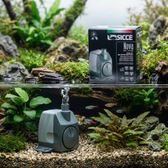 Bomba de água submersível Nova 2,2 m - Mini bomba de aquário de 800 L/h, bomba de fonte ajustável para lago e tanque de peixes