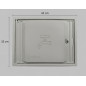 Puerta para Contador de Agua de Polipropileno Gris 35x45 cm | Tapa con Marco para Empotrar