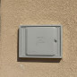 Puerta para Contador de Agua de Polipropileno Gris 35x45 cm | Tapa con Marco para Empotrar