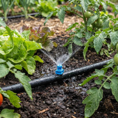 Pacote com 200 aspersores de microirrigação azuis de 90° | Alcance de 1 a 1,5 metros
