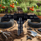 Pack of 50 4mm Microtube Tees | For joining 4.5 x 6.5mm microtubes | Drip Irrigation Accessory