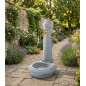 Decorative Garden Fountain, Imitation Natural Grey Stone, 90x44x52 cm | Water Feature for Outdoor Decoration