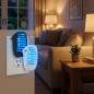 Mata-mosquitos ultravioleta plug-in de 1 W para mosquitos, moscas e insetos - Solução prática