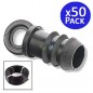 50 x Tapon riego por goteo 16mm negro, Suinga