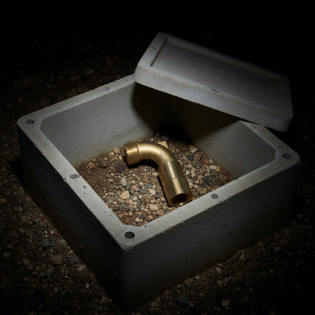 Codo Giratorio Bronce 1" para Llave de Bayoneta de Riego | Boca de Riego tipo Codo de Giro Loco