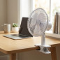Ventilador de Sobremesa 15cm 2 Velocidades Thulos | Ventilador 3 Aspas para Escritorios y Espacios Pequeños