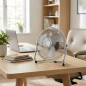 Ventilador de Suelo 23cm 38W 3 Velocidades Thulos | Ventilador de Alta Velocidad Reclinable | Ventilador de metal