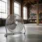 Ventilador de chão industrial Thulos de 51 cm, 120 W, 3 velocidades | Ventilador inclinável de alta velocidade | Ventilador de m