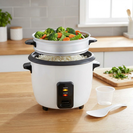  Elektrischer Reiskocher 300W 0,6 Liter, 2-3 Portionen