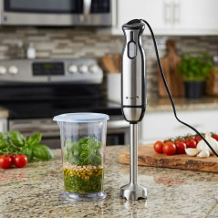 Frullatore a Immersione 1000W, Frullatore a Immersione in acciaio inossidabile, 2 velocità, facile per alimenti