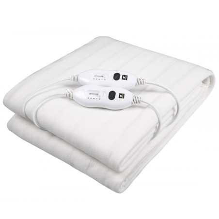 Cobertor Elétrico Duplo 160x140cm, 2 x 60W, 2 Temperaturas e 2 Controles Ajustáveis - Conforto e Personalização