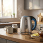 1.7 Liter Stainless Steel Electric Kettle | Small 2200W Electric Kettle | Portable Electric Teapot for Infusions or Tea 1.7 Liter Stainless Steel Electric Kettle | Small 2200W Electric Kettle | Portable Electric Teapot for Infusions or Tea