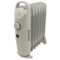 Radiatore a olio Thulos 700W a basso consumo energetico | Radiatore a olio elettrico a 7 elementi | Riscaldatore elettrico con t Radiatore a olio Thulos 700W a basso consumo energetico | Radiatore a olio elettrico a 7 elementi | Riscaldatore elettrico con t