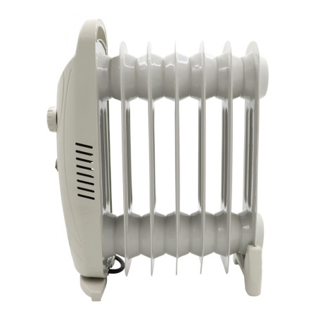 Thulos 700W Niedrigenergie-Ölradiator | Elektrischer 7-Element-Ölradiator | Elektrische Heizung mit Thermostat